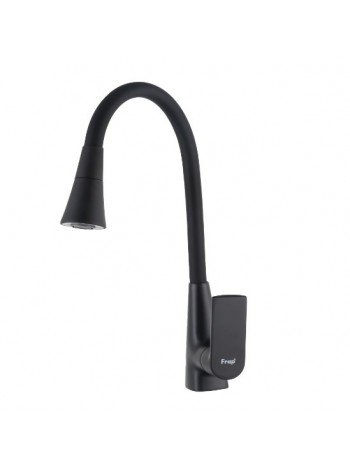 Смеситель кухонный с гибким изливом Frap F4471-6 чёрный 