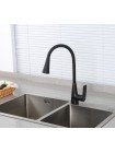 Смеситель кухонный с гибким изливом Frap F4471-6 чёрный 