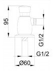 Кран моно для писуара Frap F7201