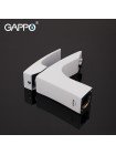 Змішувач для умивальника білий хром GAPPO G1007-7