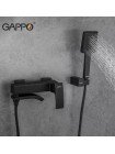 GAPPO Смеситель в ванную с душем  чёрный Jakob G3207-6 латунь