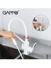 Смеситель Gappo для кухни на две воды G4317-8 белый