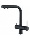 Gappo G43752-7 - Смеситель кухонный под фильтр чёрный с вкраплениями (имитация камня)
