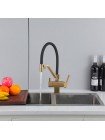 GAPPO Змішувач для кухні з підключенням до фільтра Gappo G4395-63 золото