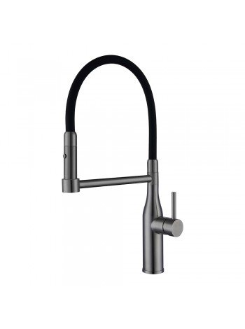 GAPPO Гнучкий кран на кухню G4398-51 збройова сталь