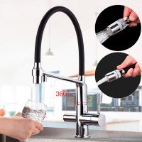 Смеситель для кухни чёрный Gappo G4398-7
