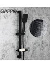 Стойка для душа чёрная с мыльницей и ручной лейкой GAPPO G8013