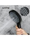 Лейка для душа с переключателем Gappo G004 чёрная круглой формы