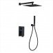 Душова система прихованого монтажу чорна Wezer PRO17B-02-BLACK