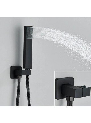 Душевая система скрытого монтажа чёрная Wezer PRO17B-02-BLACK