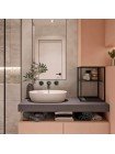 Смеситель для умывальника встраиваемый WEZER VAL10-10-BLACK двухвентильный