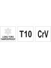 Ключ TORX SECURITY Г-образный Т10 x 17 х 86 мм Yato YT-05514
