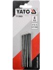 Набор из 4 просечек-пробойников круглых отверстий в коже Yato YT-35880