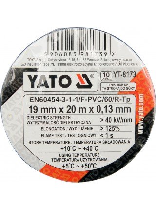 Набір ізоляційної стрічки 20 метрів Yato YT-8173