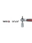Трещотка 72 зубца 1/4 136 мм Yato YT-0331