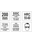 Рычажные усиленные ножницы для резки металла 200 мм Yato YT-1963