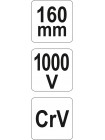 Бокорізи 160 мм VDE Yato YT-21158