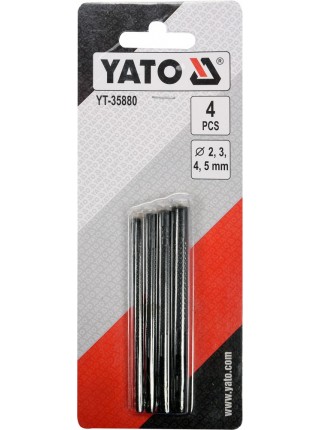 Набор из 4 просечек-пробойников круглых отверстий в коже Yato YT-35880