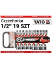 Набор торцевых головок с трещоткой 1/2″ 8-32 мм Yato YT-38681