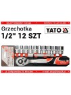 Набір торцевих головок 10-24 мм з тріскачкою 1/2 "Yato YT-38821
