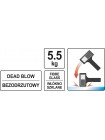 Тяжелый безынерционный рихтовочный молоток 5,5кг Yato YT-46273