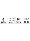 Набор стамесок CrV 10-16-20-25 мм Yato YT-6260