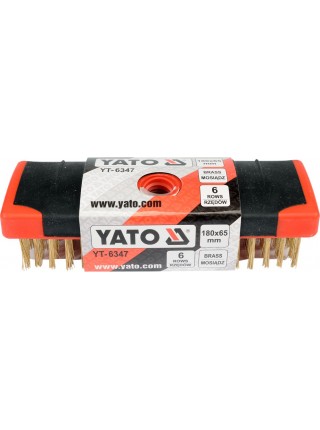 Ручна шестирядная щітка по металу Yato YT-6347
