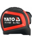 Рулетка с нейлоновым покрытием 5 м х 19 мм Yato YT-71187