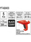 Клеевые стержни 11,2x200 мм PK5 ЧЕРНЫЙ Yato YT-82433