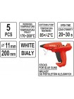 Клеевые стержни 11,2x200 мм 5 PCS БЕЛЫЙ Yato YT-82438