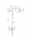 Чорна Душова система з термостатом Koer KB-55013-05 KR4731