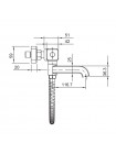 Смеситель для ванны с термостатом Koer KB-47011-01 хром KR4720