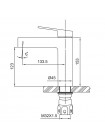Кран на умывальник в ванную Koer KI-10016-02 из нерж. стали KR4789