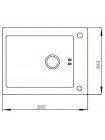 Мийка на кухню з нержавіючої сталі Mixxus MX(304)6051-HM-Glass MX0573
