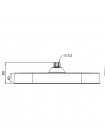 Лійка стельова 250 мм Koer KP-0401-01-OH KR4980