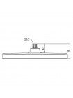 Лейка для душа потолочная 310x200мм Koer KP-0402-07-OH графит KR4990