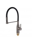 Змішувач кухонний гнучкий Mixxus Premium Summer 017 GRAPHITE REFL.BLACK MI6962