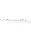 Сифон для ванни Koer BD-04-01 з переливом без ревізії хром 1 1/2'' KR5442