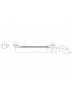 Сифон для ванны Koer BD-04-01 с переливом без ревизии хром 1 1/2 KR5442