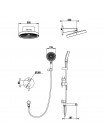 Душевая система с тропическим душем скрытого монтажа Koer KB-66029-05 KR5492 чёрная