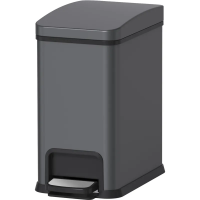 Мусорное ведро с педалью с плавным закрытием Koer TC-010108-07 графит 8 л KR5591