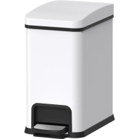 Мусорное ведро с педалью с плавным закрытием Koer TC-010108-08 белое 8 л KR5592