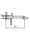 Смеситель для умывальника настенный Koer KB-16029-01 хром KR5480