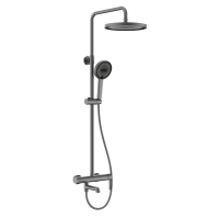 Душевая система со смесителем и тропическим душем Koer KB-56029-07 графит KR5497
