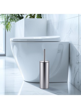 Підлоговий йоржик для унітазу Mixxus Premium Ellipse-TB0201 SS Color нержавійка MI7067