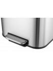 Прямоугольное мусорное ведро с педалью с плавным закрытием Mixxus Cubic-TC0105 SS Color 5 л нержавейка