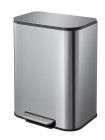 Прямоугольное мусорное ведро с педалью с плавным закрытием Mixxus Cubic-TC0105 SS Color 5 л нержавейка