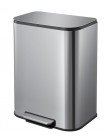 Прямокутне відро для сміття з педаллю та плавним закриттям Mixxus Cubic-TC0105 SS Color 5 л нержавійка