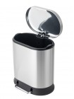 Ведро для мусора с педалью с плавным закрытием Mixxus Premium Strong-TC0120 SS Color 20 л нержавейка