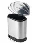 Відро для сміття з педаллю та плавним закриттям Mixxus Premium Strong-TC0120 SS Color 20 л нержавійка
